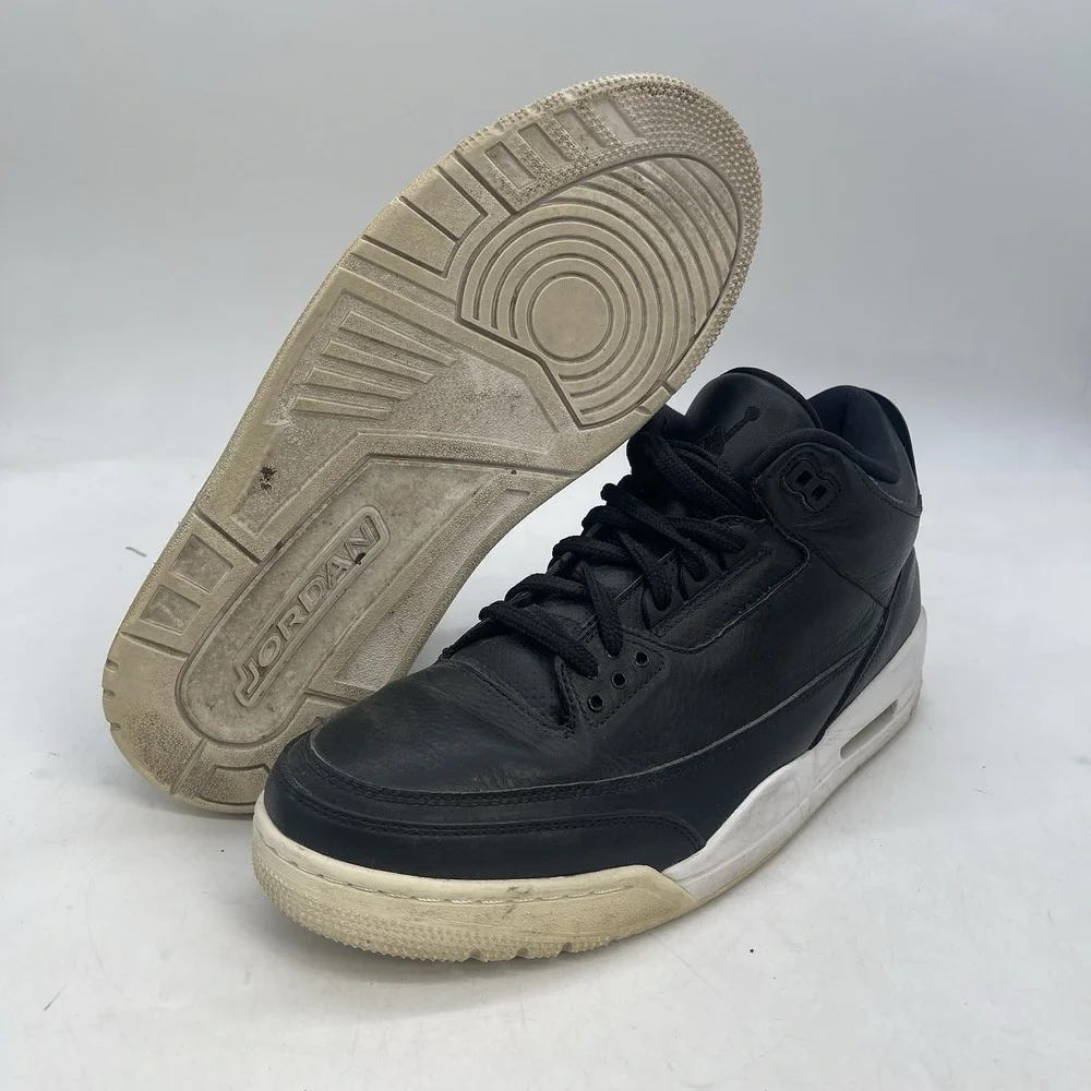 Nike Air Jordan 3 Cyber Monday Shoes Mens 10.5 Black White Mid Top Lace Up